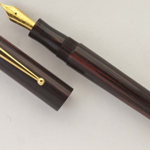 Red/Black Ebonite Fountain Pen