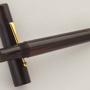 Red/Black Ebonite Fountain Pen