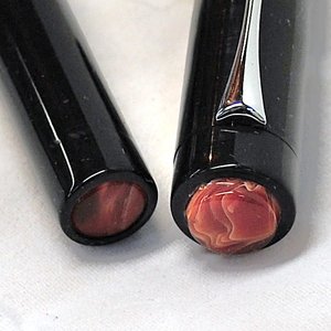 Black Ebonite with Mexican Agate Accents