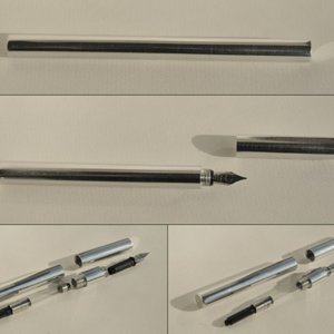 Aluminium fountain pen
