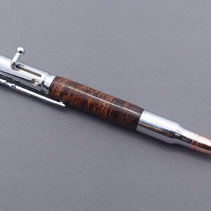Lever action bullet pen