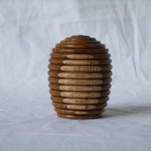Laburnum Beehive style lidded box