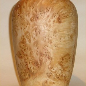 Lime burr vase