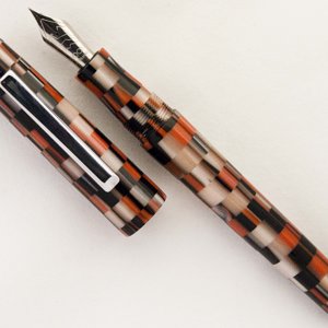 Custom Coral Mosaic Fountain Pen