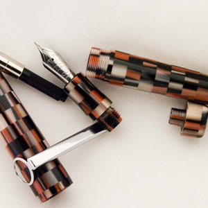 Custom Coral Mosaic Fountain Pen