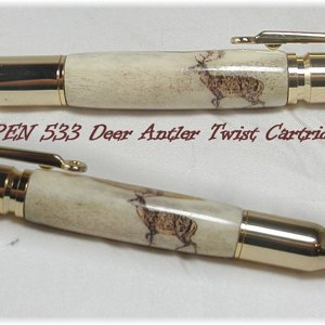 Deer Antler Cartridge Pen