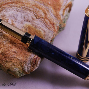 Tycoon 24K and Blue Crushed stone blank