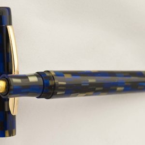 Custom Blue and Gold Mosaic