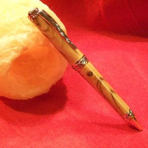 Cigar Pen Gold w/Chrome in Olivewood