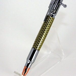 Bolt action bullet pen