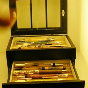 Pen Box top up and drawer open