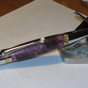 Majestic Squire Dyed Box Elder Burl