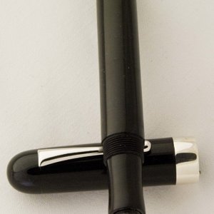 Custom Black Ebonite with Silver Centerband