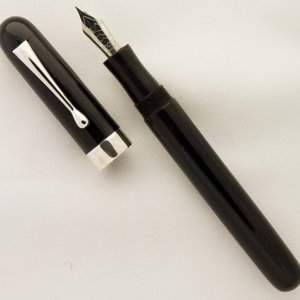 Custom Black Ebonite with Silver Centerband