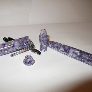 Purple Pebble - Pen No 6-disassembled