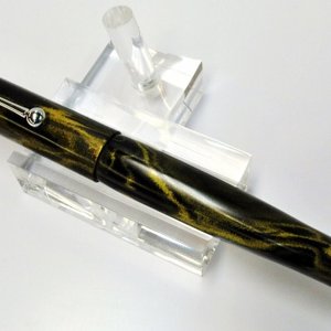 Black/Yellow marble ebonite custom FP