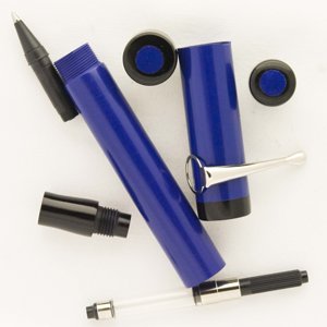 Custom Blue and Black Ebonite Rollerball