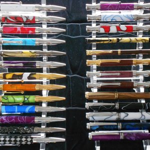 Galaxy & Supreme style pens on display