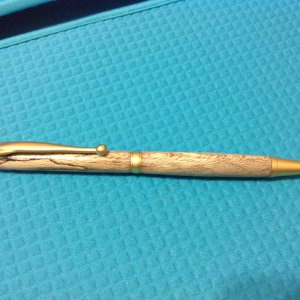 Spalted Black Line Maple with Satin Gold kit