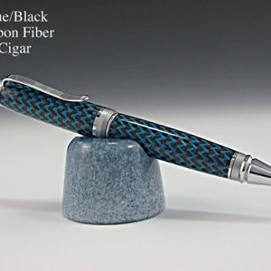 Blue and Black Carbon Fiber