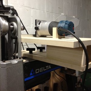 Router Jig for Midi Lathe