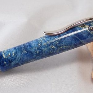 Blue Box Elder Polaris Click Pen