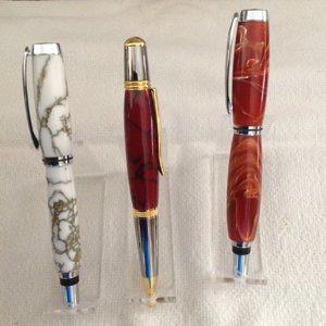 My first Trustone pens.