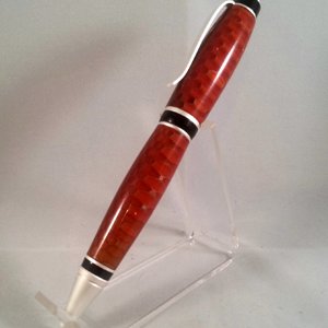 Cigar Pen with Red Honeycomb Blank...