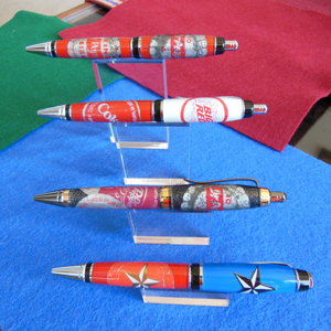 Bottle caps pens