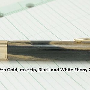 Bolt Action Bullet Gold B&W Ebony