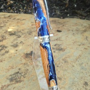 Blue/White Cherry Burl