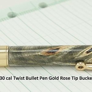 Buckeye Burl 30 cal Bullet Pen