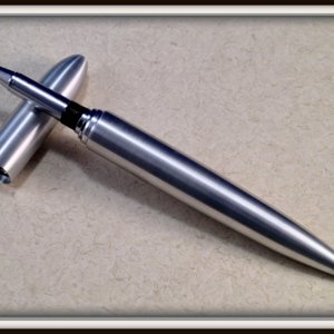 aluminum rollerball closed end pen