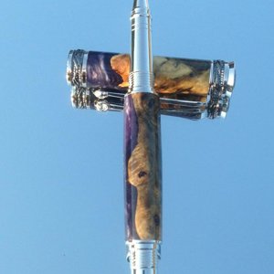 Buckey Burl cast in Purple Alumilite