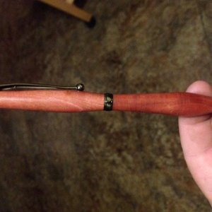 Pink Ivory pen Gunmetal Slimline