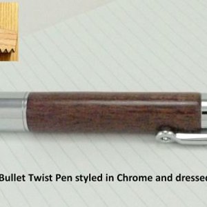 Bullet Pen in Purpleheart