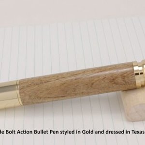 Texas Mesquite on a Gold Bolt