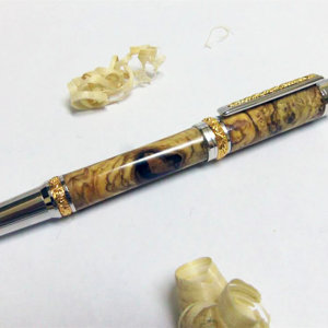 Roman Harvest pen kit with Olivewood Burl