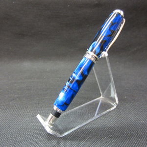 Sterling Silver Sedona Roller Ball in Iridescent Blue & Black 1