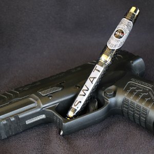 Decal over carbon on cigar.