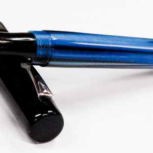 Custom Blue and Black Duo Fountain Pen