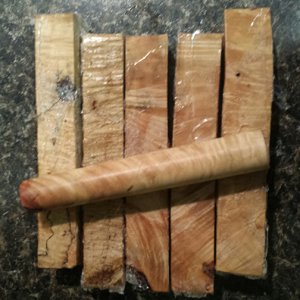 Stabilized Box elder burl