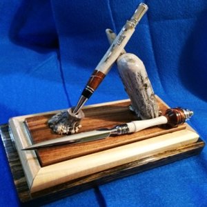 Deer Antler pen and letter opener set