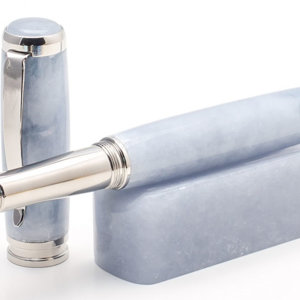 Ice Blue Italian Alabaster Rollerball