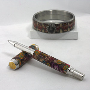Polymer Clay Bangle and Pen