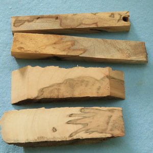 Four Spalted Maple Blanks