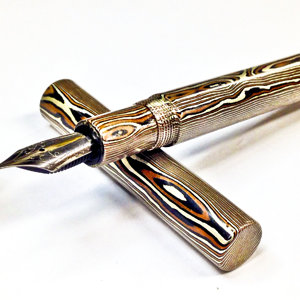 Mokume Gane Rod Pen