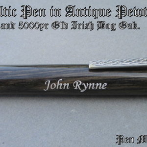Celtic Pen in Antique Pewter