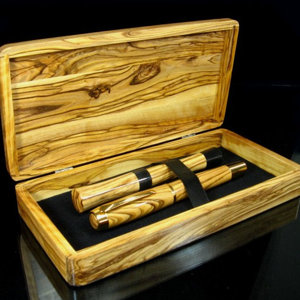 Olive Wood Pens with Matching Boxes