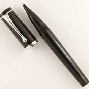Ebonite and Argentium Silver Cartridge Rollerball